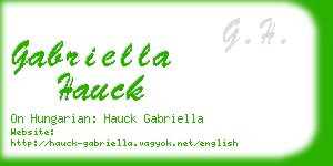 gabriella hauck business card